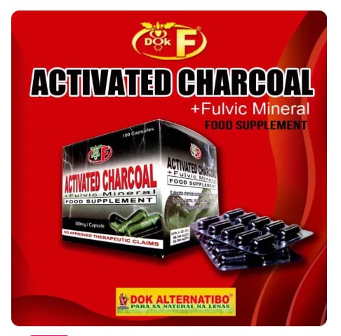 Dok F Activated Charcoal with Fulvic Minerals (10 capsules) BUY 1 TAKE 1